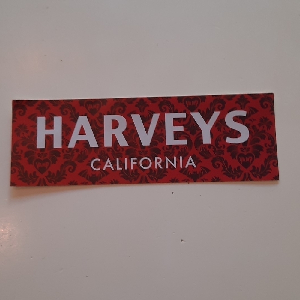 Harveys Seatbelt Vamp Bumper sticker